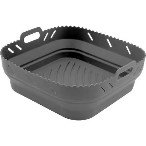 Accessoires pour friteuse à air Panier en silicone avec séparateur pour deux saveurs et BBQ (1/5)