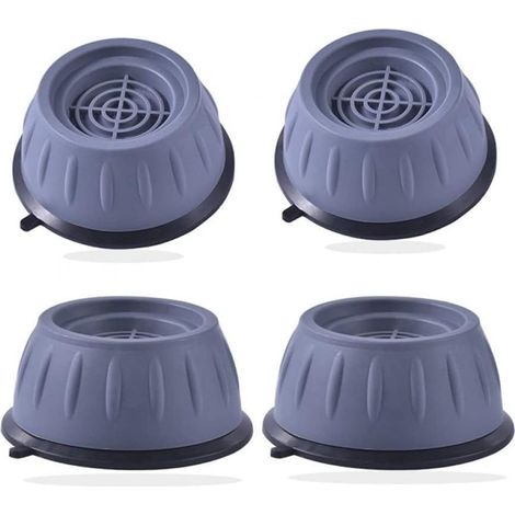 4 Pack Washing Machine Tapis Anti Vibrations Machine De Lavage Pied Mat Mat De Glissement Universel pour Machine À Laver (1/5)