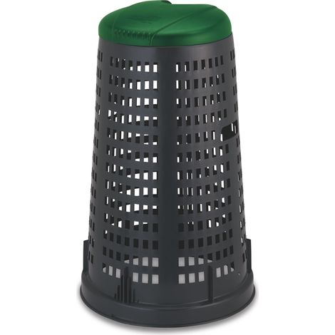 Stefanplast BIDONE TRESPOLO Lt. 100 - Ø cm. 58x90 h coperchio col. Verde