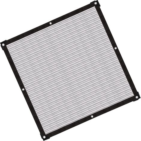 Filet d'ombrage isolant en papier d'aluminium, voile d'ombrage pour pelouses, jardins et piscines, 1 x 1 m