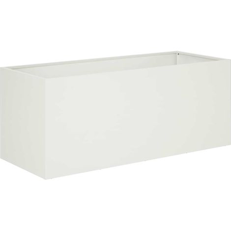 Maison Exclusive - Garten-Pflanzgefäß Weiß 80 x 40 x 40 cm Kaltge (1/5)