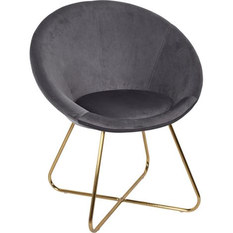 Fauteuil gris 73x83x62 cm