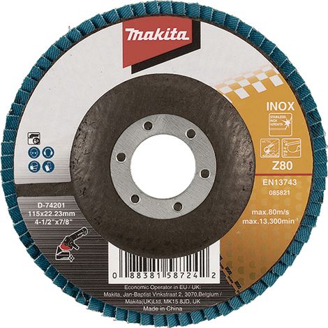 D-74201 Disco a lamelle 115 x 22,23 mm, Z80