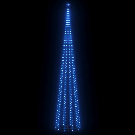 vidaXL Árbol de Navidad cono 752 LEDs azul 160x500 cm (1/2)