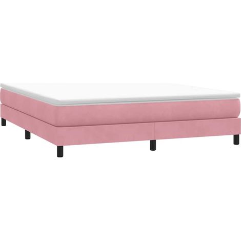Boxspringbett ohne Matratze Rosa 180x210 cm Samt