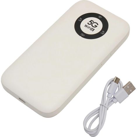 Mobiler WLAN-Spot 5G Dualband-WLAN-Router (2,4 GHz/5,8 GHz), SIM-Kartensteckplatz, ultraschnell mit 7100-mAh-Akku (1/5)