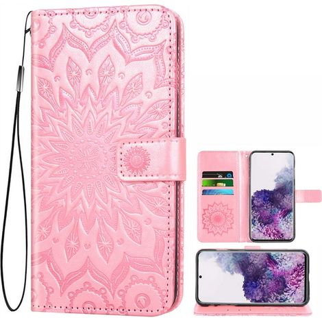 Housse de téléphone pour Galaxy S20 Folio Flip Wallet Case, Rose Gold, sac pratique et élégant, compartiments fonctionnels (1/5)