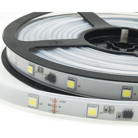 Trade Shop - STRISCIA STRIP LED MULTIEFFECT SMD 5050 150 SMD FLESSIBIBLE LUCE COLORATE IP 20 -