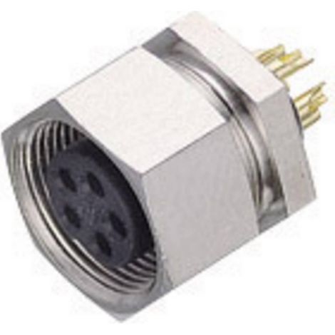Binder Serie 711 Conector circular hembra 4 pines metálico