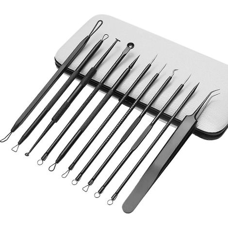 Kit d'extraction de points noirs (11 pièces), pour éliminer l'acné et les points noirs. (1/5)