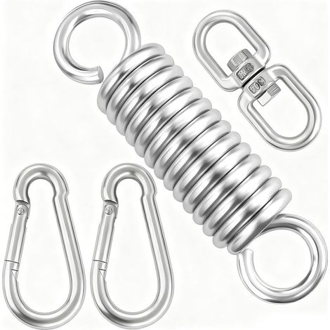Set mit 2 Hängemattenfedern – Für Boxsack, Hängesessel, Schaukelsitz, Schaukel, Veranda, Garten, 250 kg