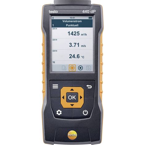 testo 440 dP Manometro Pressione dell'aria, Illuminamento, CO2, Temperatura, Velocità del vento -150 - +150 hPa (1/5)