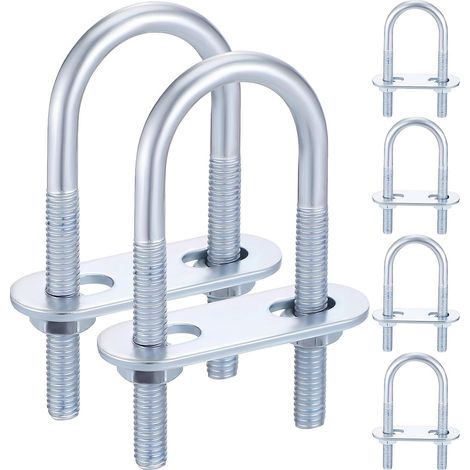 Lot de 6 boulons en U M6 en acier inoxydable robustes et (1/5)