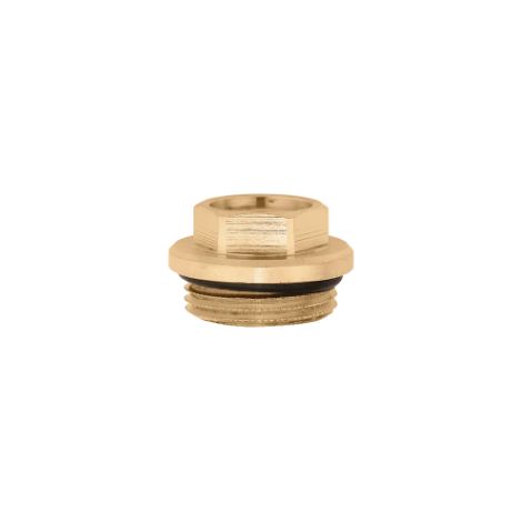 Fitting für den Anschluss von Entlüftungsventilen. Anschluss 1 "M und 3/8 "F Caleffi 364263 1"M