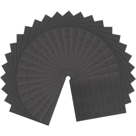 25pcs Papier De Verre 220 Grain 9 x 11 Pouces Support C En Papier Kraft Carbure De Silicium Abrasif Feuilles De Ponçage Humide Sec Pour Finition Bois, Ponçage Métal, Polissage (1/5)