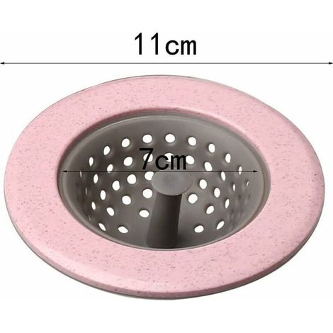 Spülbeckenfilter, Spülbeckenstöpsel, Abflusssieb, Sieb, 4 Stück (4 Farben) (1/5)