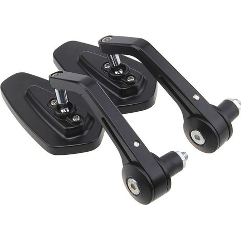 CREA Bar End Rétroviseur Café Racer Moto Rétroviseurs Moteur Guidon Fin Miroir (1/5)