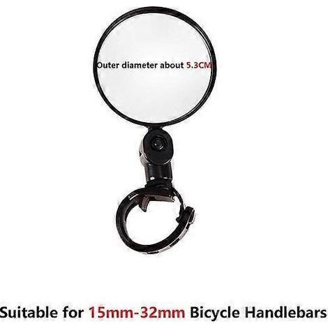 Rétroviseurs de vélo universels, réglables et pivotants, pour guidon de vélo et de moto.