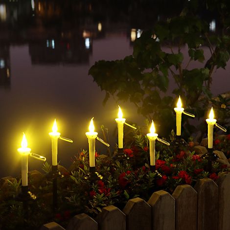 4 Pièces lumière de jardin lampe de piquet de pelouse lampe de pelouse à LED solaire lumière solaire décor lampe à gazon solaire lampe de pelouse extérieure pot de fleur lampadaire (1/5)