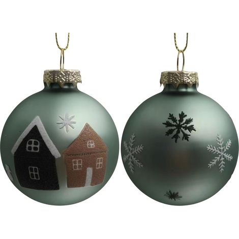 Mömax Christbaumkugel-Set Milo Multicolor 2-teilig (1/2)