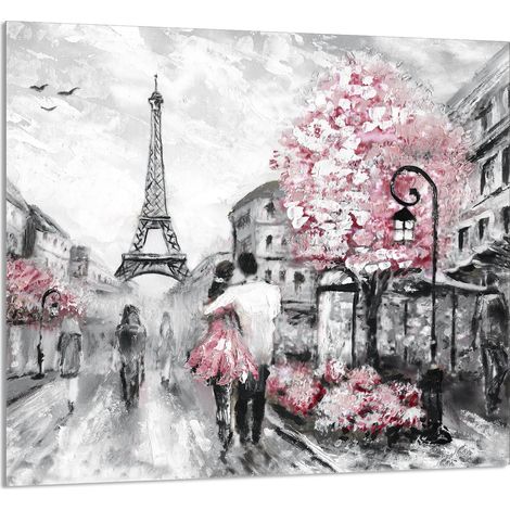 GLASPLATTE FÜR KÜCHE 65x60 Paris (1/5)