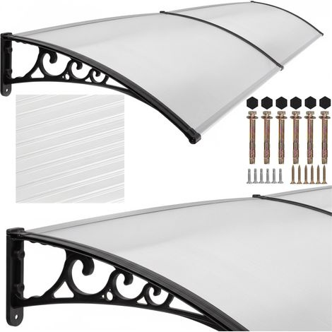 Marquesina para puerta Dako Duo 100x200cm negra (1/5)
