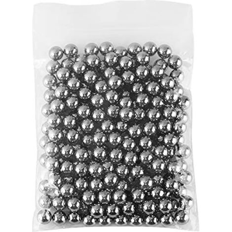 Billes En Acier 50Mm Ste 200Pcs 6.35Mm Diamètre 14 Pouces G10 Billes En Acier De Roulement Industriel De Précision,bille acier calibre 50 billes roulement 6.35 6,35 lance pierre en (1/5)
