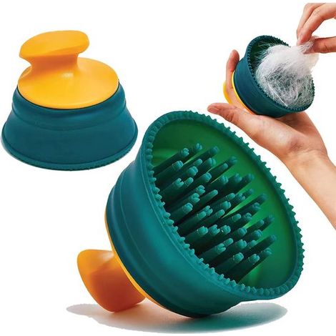 Spazzola per la toelettatura - Spazzola in silicone per gatti e cani - Spazzola massaggiante sicura per pelli sensibili - Spazzola delicata districante per pelo corto e lungo - Spazzola per (1/5)