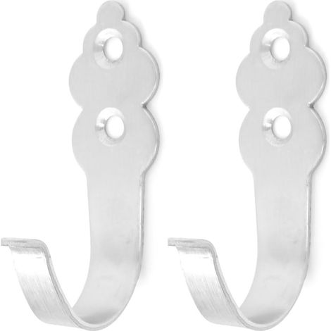 pièces de baguettes lavage pour la maison, poignées à main, 7 cm longueur, argent, tonnes métallique