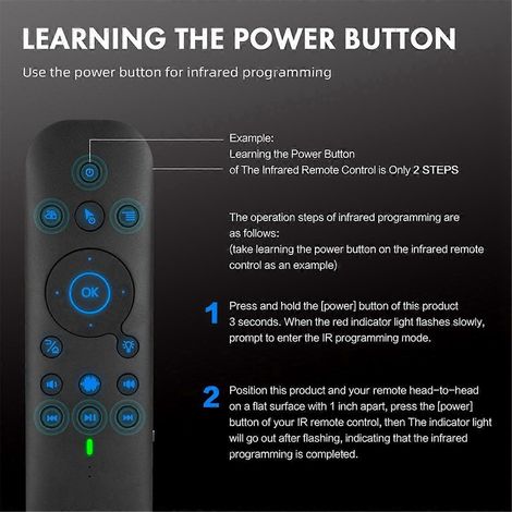G60S PRO Bluetooth-Sprachfernbedienung (Englisch und Russisch) mit Hintergrundbeleuchtung (1/5)