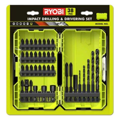 RYOBI impact stackable box 38 accessori trapano-vito-viteria-taglio RAK38DSDI2