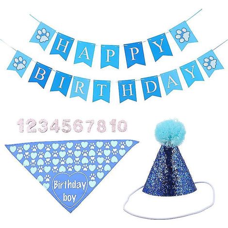 1 bannière d'anniversaire pour chien (1/3)