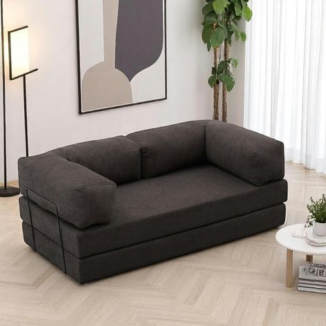 Canapé-lit anthracite confort, 190 cm ALTEA (1/5)