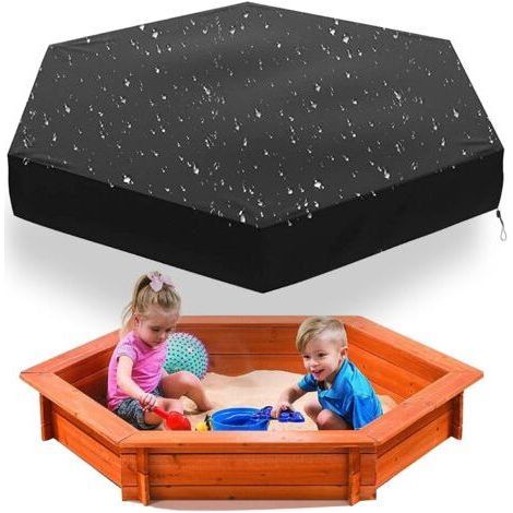 Housse de Bac à Sable pour Enfants, Bache bac à Sable, Bac a Sable avec Couvercle, pour Enfants en Tissu Oxford 210d Jardin ExtéRieur Décontracté, Imperméable, Résistant au Froid (180x150cm) (1/5)