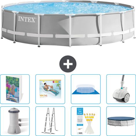 Prism Frame Pool Rund - 427x107 cm - 9-teilig S584