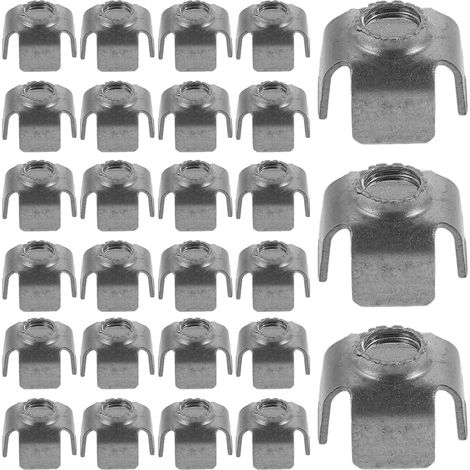 200 inserts filetés en fer M6 pour tubes carrés de 0,6 po x po (1/5)