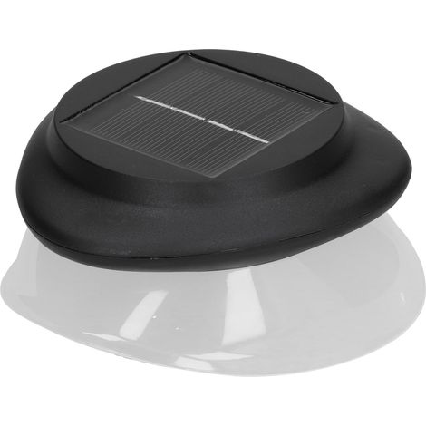 Lampe solaire 9 LED IP55 étanche, lumière blanche 6500K, avec détecteur de mouvement, pour clôture extérieure. (1/5)