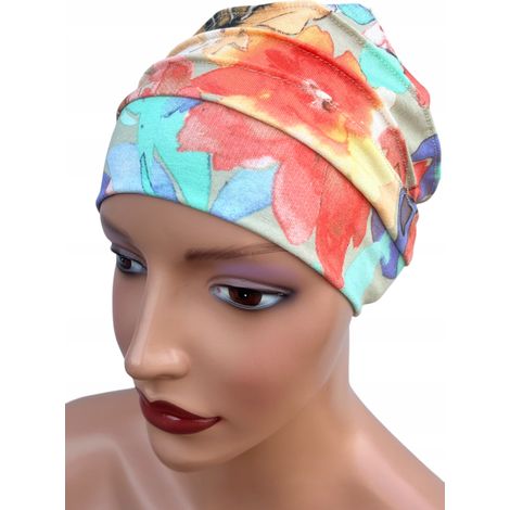 Turbante elegante para mujer Lala 439, gorro de viscosa. Producto polaco. (1/5)