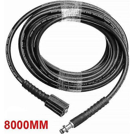 Online Store - Tuyau de pulvérisation de 8 m compatible avec les nettoyeurs haute pression Kärcher K2, K3, K4 et K5 (6 m/8 m/10 m). (1/5)