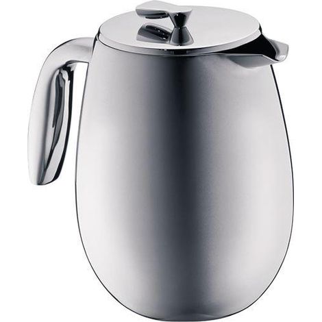 Cafetière à piston - Bodum - 1312-16 - Double Paroi - 12 Tasses - Acier inoxydable