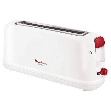Toaster mit Abtaufunktion Moulinex LS16011 1000W Weiß 1000W Rot Weiß weiß