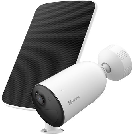 Caméra Wi-Fi CB3 (AOV) avec batterie et panneau solaire 5200 mAh blanc (1/5)
