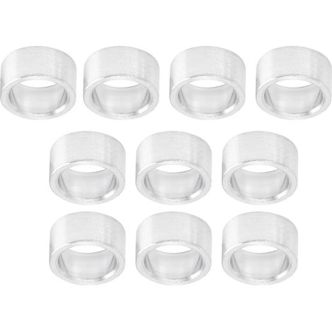 Lot de 10 entretoises rondes en alliage d'aluminium, joint d'étanchéité, fixations de support de structure à intervalles, diamètre extérieur 8 mm (1/5)
