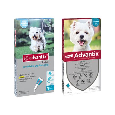 Elanco Dog Advantix Spot-On per Cani da 4-10 kg - Elanco Dog Advantix Spot-On per Cani da 4-10 kg - Confezione Da 6 Pipette
