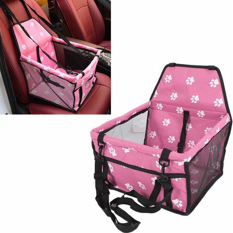 Tapis de rangement de voiture motif patte d'ours, tapis de voyage imperméable pour animaux de compagnie, support à motif patte d'ours rose (1/5)