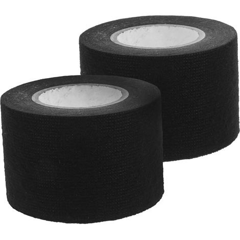 Ruban isolant noir pour faisceaux de câbles, 2 rouleaux tissu (1/5)