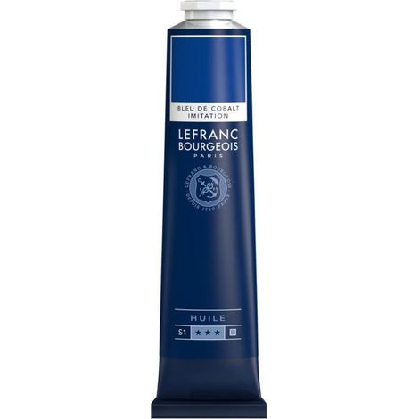 Peinture à l'huile en tube bleu de cobalt 150ml - Lefranc & Bourgeois
