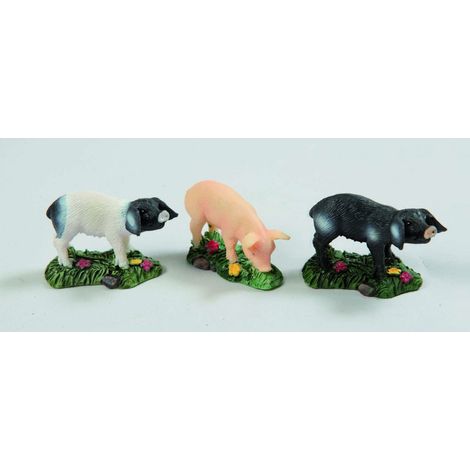 Cochons Cm.4 Résine 2 Mod.Ass.In Blister décoration de Noël