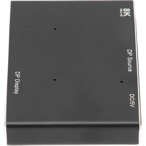 Répartiteur DisplayPort 8K 1 entrée 2 sorties, compatible MST/SST, pour home cinéma et affichage multiple