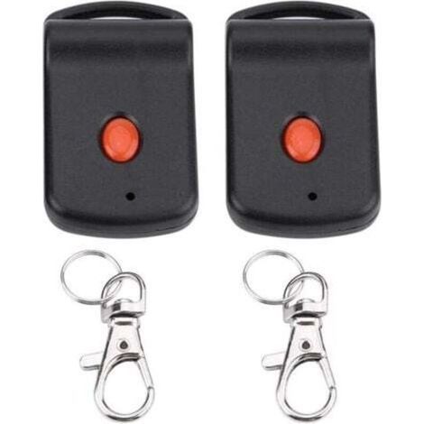 car key garage door opener remote control duplicator,Télécommande de porte de garage, 2 Pcs Télécommande porte-clés Mini porte de garage à diance émetteur de garage replacement pour Doormate TRG306 Re (1/4)